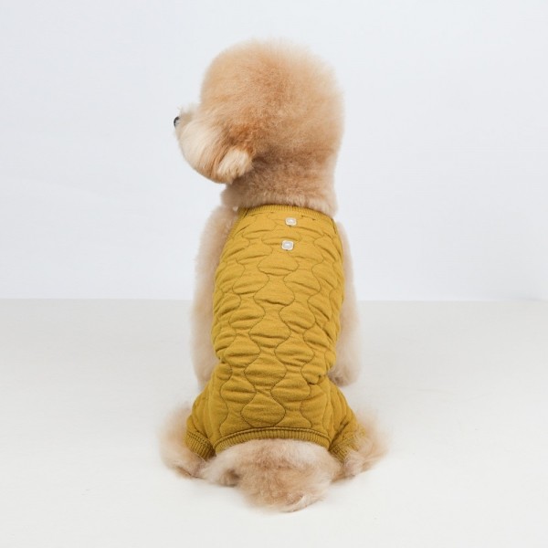 페오펫몰,그루밍독 반려동물 누비 올인원 깔깔이스타일 우주복 S-2XL, 3colors
