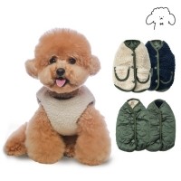 그루밍독 반려동물 양면 깔깔이 플리스 자켓 아우터 S-2XL, 2colors