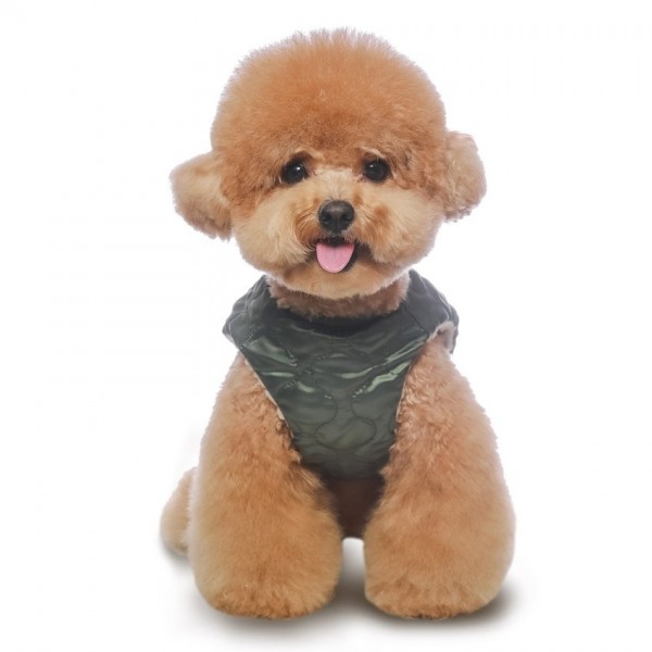 페오펫몰,그루밍독 반려동물 양면 깔깔이 플리스 자켓 아우터 S-2XL, 2colors