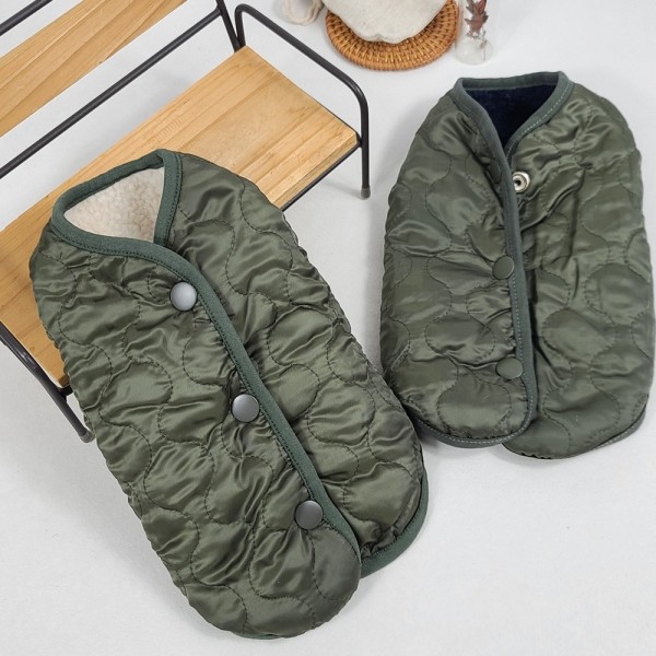 페오펫몰,그루밍독 반려동물 양면 깔깔이 플리스 자켓 아우터 S-2XL, 2colors