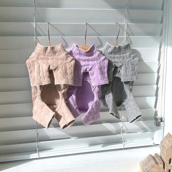 페오펫몰,그루밍독 반려동물 하트 골지 올인원 S-XL, 3colors