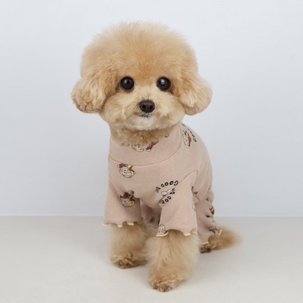 페오펫몰,그루밍독 반려동물 애견 포근포근 올인원 S-XL, 2colors