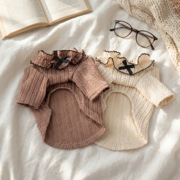 페오펫몰,그루밍독 반려동물 라떼 리본티 S-2XL, 2 colors