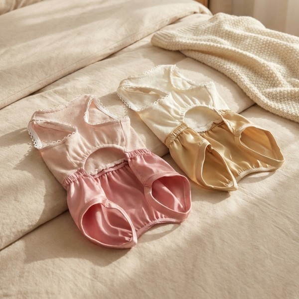 페오펫몰,반려동물 강아지 고양이 궁디팡팡 올인원 호박바지 S-XL, 2colors