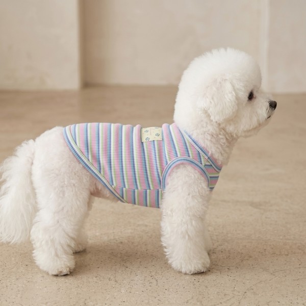 페오펫몰,그루밍독 반려동물 프레시 단가라 민소매 S-2XL, 3colors