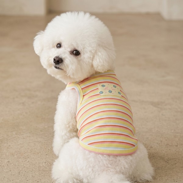 페오펫몰,그루밍독 반려동물 프레시 단가라 민소매 S-2XL, 3colors