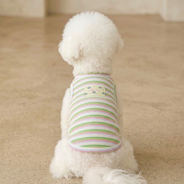 페오펫몰,그루밍독 반려동물 프레시 단가라 민소매 S-2XL, 3colors