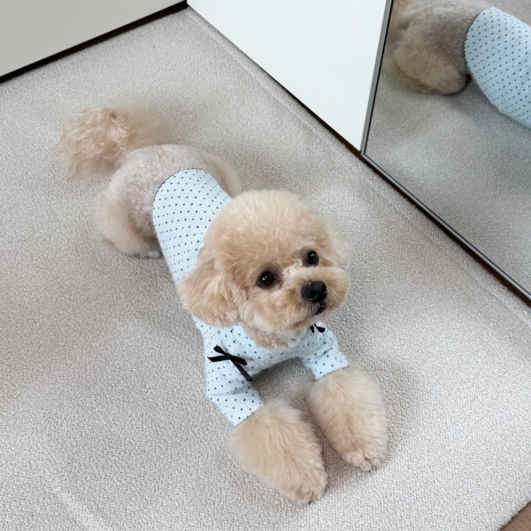 페오펫몰,그루밍독 반려동물 땡땡이 스노우 티셔츠 S-2XL, 3 colors