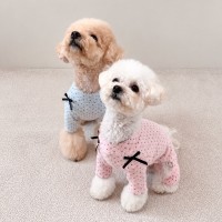 그루밍독 반려동물 땡땡이 스노우 올인원 S-XL, 3 colors