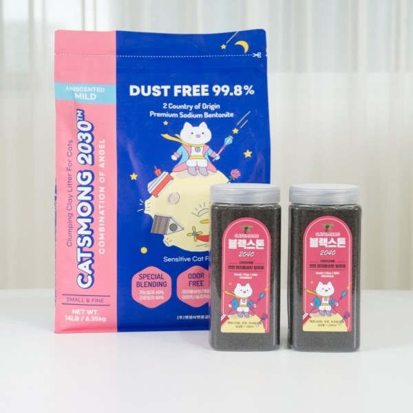 페오펫몰,캣츠몽 블랙스톤 고양이모래 탈취제 1000ml