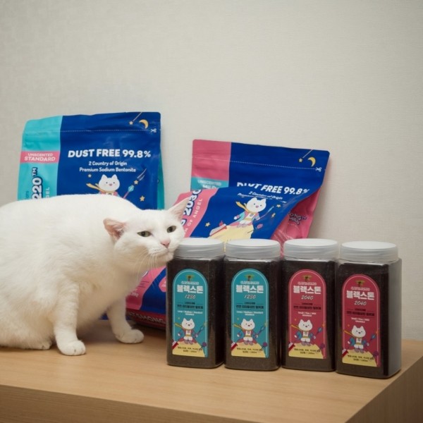 페오펫몰,캣츠몽 블랙스톤 고양이모래 탈취제 1000ml