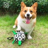 강아지축구공 스트랩볼 터그놀이 15cm 애견 노즈워크 장난감 공놀이