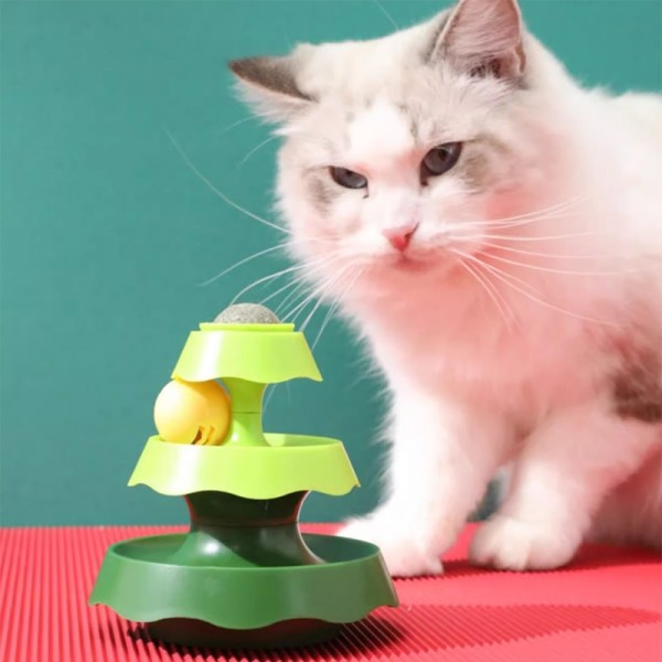 페오펫몰,네오짱 mini 크리스마스 트랙볼 고양이 장난감 공놀이 캣닢포함