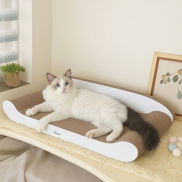 페오펫몰,레토 고양이 스크래쳐 소파 대형 70x34cm LCH-ST07