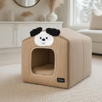 레토 강아지집 와플 하우스 쿠션세트 예쁜 펫 고양이 숨숨집 통세척가능 LDL-H03