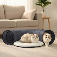 레토 고양이 터널 쿠션 방석세트 캣터널 숨숨집 장난감 동굴 하우스 LCH-TH04