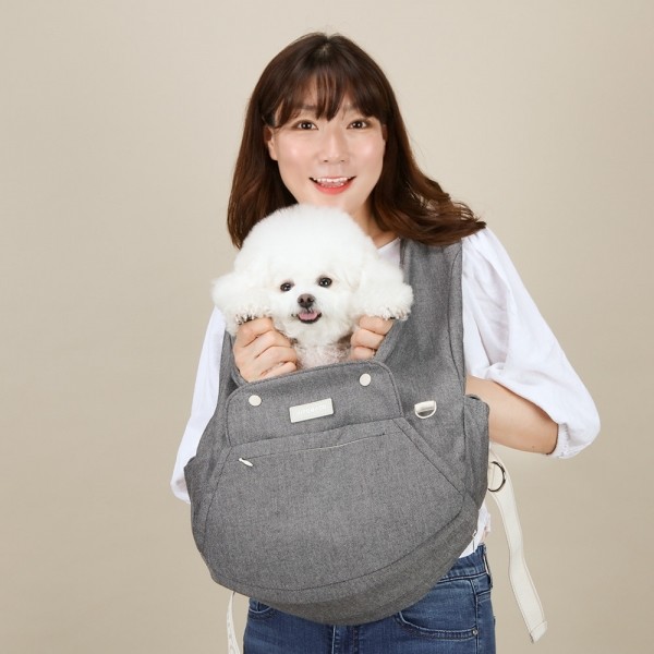 페오펫몰,[리토가토] 보들리 쁘띠 강아지 슬링백 앞가방 시즌_5 (소형견용)
