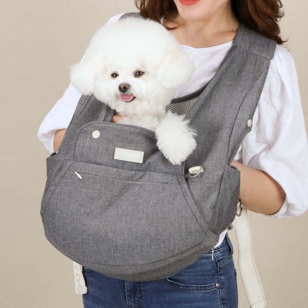 페오펫몰,[리토가토] 보들리 쁘띠 강아지 슬링백 앞가방 시즌_5 (소형견용)