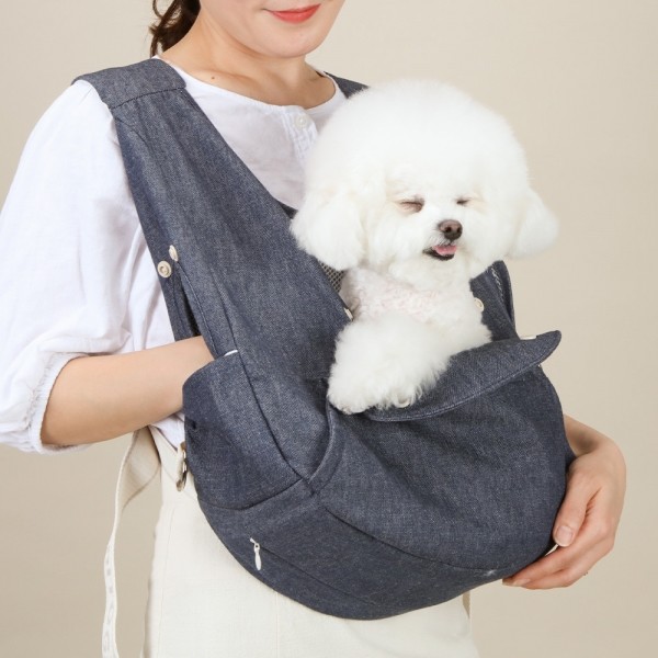 페오펫몰,[리토가토] 보들리 쁘띠 강아지 슬링백 앞가방 시즌_5 (소형견용)