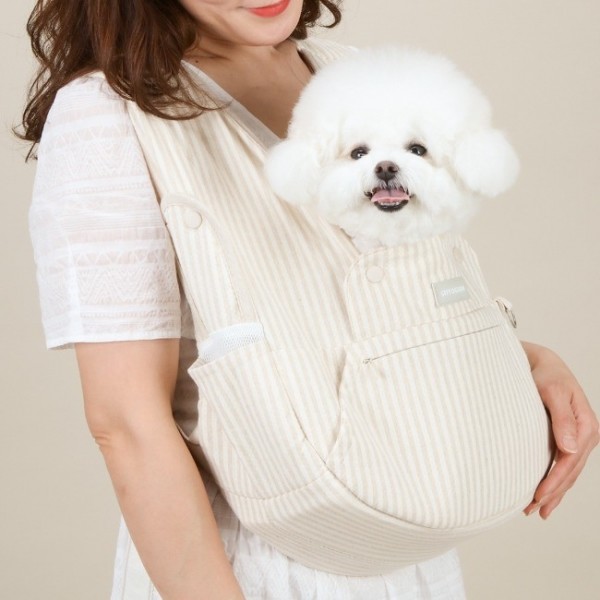 페오펫몰,[리토가토] 보들리 쁘띠 강아지 슬링백 앞가방 시즌_5 (소형견용)