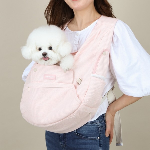 페오펫몰,[리토가토] 보들리 쁘띠 강아지 슬링백 앞가방 시즌_5 (소형견용)