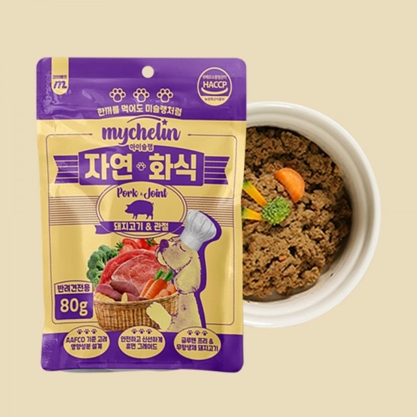 페오펫몰,마이베프 독 마이슐랭 자연화식 혼합 80g x 10ea (1box)