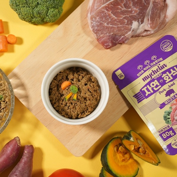 페오펫몰,마이베프 독 마이슐랭 자연화식 혼합 80g x 10ea (1box)