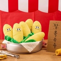 7번버스 쫄깃달달 옥수수 고양이 캣닢 쿠션 장난감