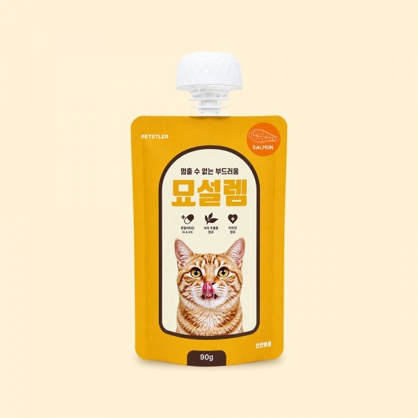 페오펫몰,[페슬러] 고양이 대용량 습식간식 묘설렘 90g (4가지 맛)