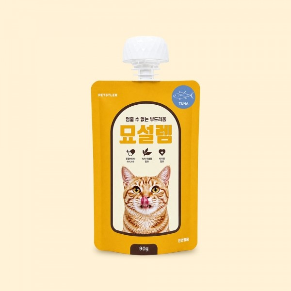 페오펫몰,[페슬러] 고양이 대용량 습식간식 묘설렘 90g (4가지 맛)