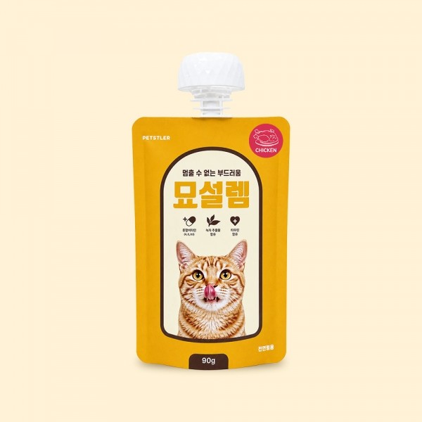 페오펫몰,[페슬러] 고양이 대용량 습식간식 묘설렘 90g (4가지 맛)