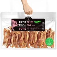 [오래오래프로젝트] 깨끗한육포 돼지귀 슬라이스 벌크형 (350g)
