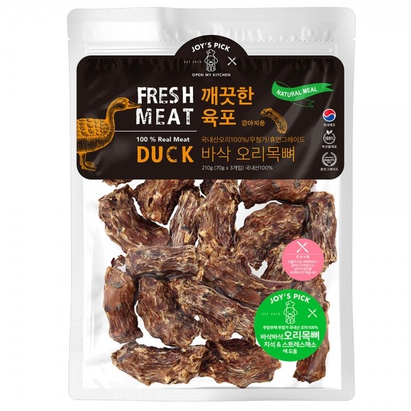 페오펫몰,[오래오래프로젝트] 깨끗한육포 오리목뼈 (210g)