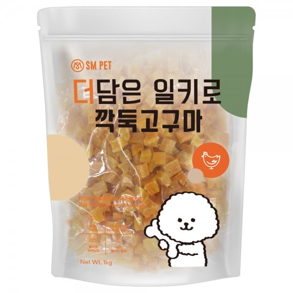 페오펫몰,더담은 일키로 강아지 대용량 간식 말랑 깍둑 고구마