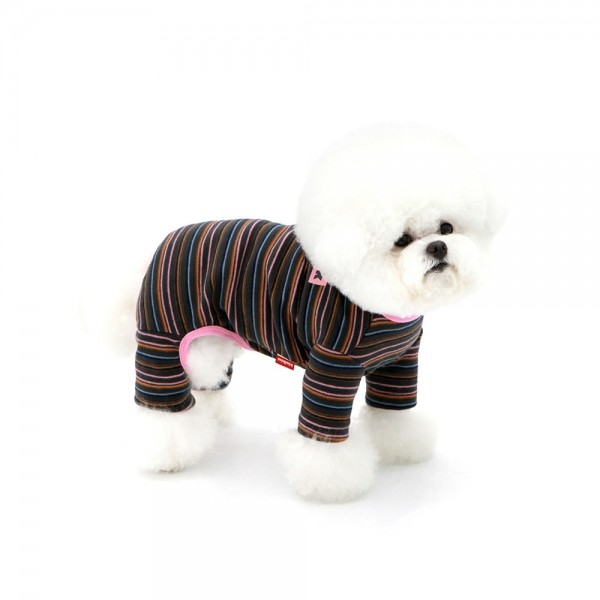 페오펫몰,KINI STRIPE ALL IN ONE-CHARCOAL(올인원)