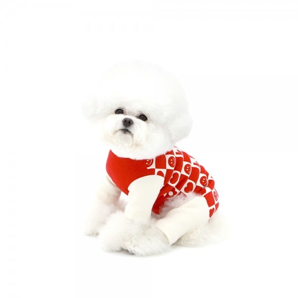 페오펫몰,KINI SMILE CHECK LOGO ALL IN OEN-RED(올인원)