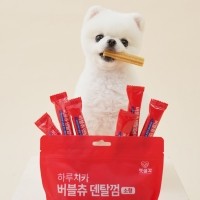 펫생각 강아지 덴탈껌 톱니형 치석 구취제거 개껌 양치껌 소형 21개입