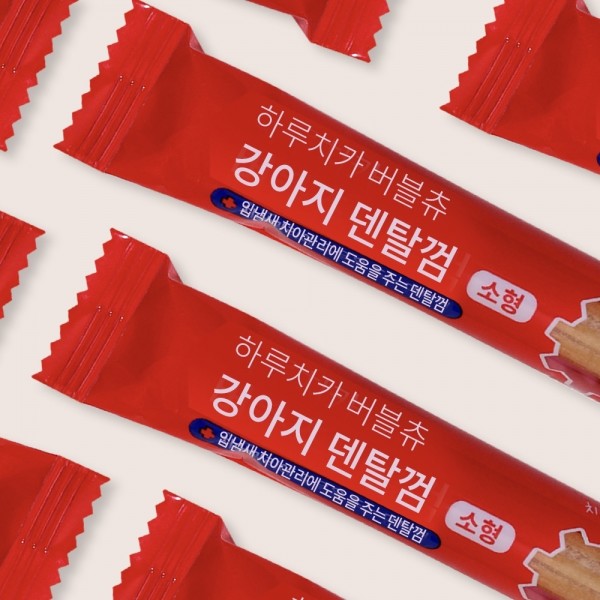 페오펫몰,펫생각 강아지 덴탈껌 톱니형 치석 구취제거 개껌 양치껌 소형 21개입