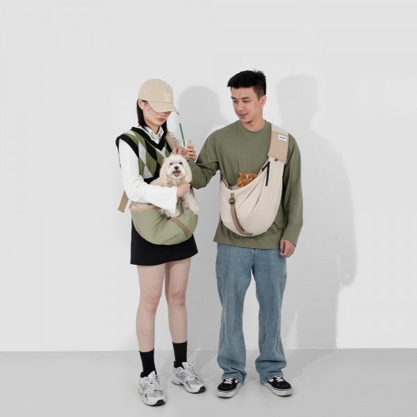 페오펫몰,로띠에 하이드림 데일리 릴렉스 슬링백 강아지 고양이 앞가방 애견 이동가방