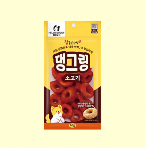 페오펫몰,[헬로도기] 참좋은간식 댕그링 소고기 60g [최저가]