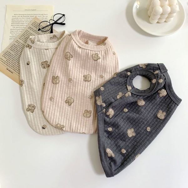 페오펫몰,디어아지 실내복 바니 토끼 민소매 티셔츠