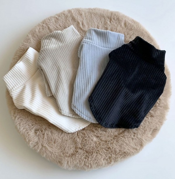 페오펫몰,디어아지 강아지 겨울 고급 목폴라 티셔츠