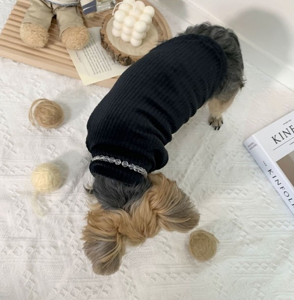 페오펫몰,디어아지 강아지 겨울 고급 목폴라 티셔츠