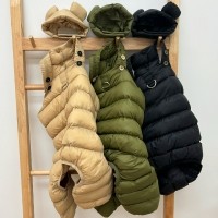 해피댕댕 멜빵패딩올인원 ((3color) 강아지 겨울바지 곰돌이핏 S - 2XL