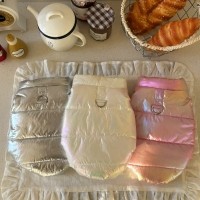 해피댕댕 글로시패딩 / 강아지 오로라 패딩조끼 S-XL