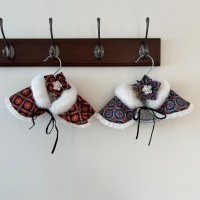 [해피댕댕] 연화 머리띠&케이프 / 강아지 명절 한복 설날 추석 악세사리