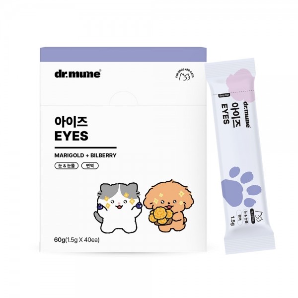 페오펫몰,[NEW 파우더] 닥터뮨 아이즈 강아지 고양이 눈 영양제 눈물 눈꼽 눈건강 40p