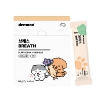 [NEW 파우더] 닥터뮨 브레스 강아지 고양이 기관지 영양제 켁켁 기침 호흡기 40p