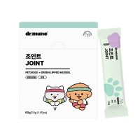 [NEW 파우더] 닥터뮨 조인트 강아지 고양이 관절 영양제 연골 근력 강화 노견 슬개골 면역력 40p