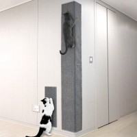 [겨울맞이특가] 리스펫 고양이 기둥 수직 스크래쳐 카페트 벽타냥 부착형 냥오름